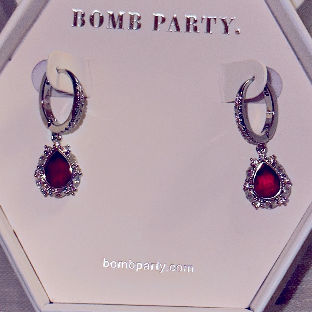 Ruby earrings